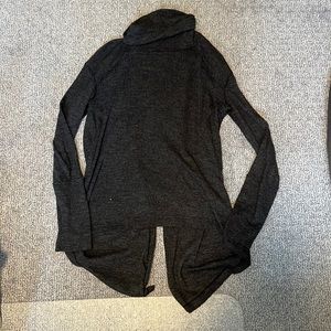 We The Free Asymetrical Open Back Mock Turtleneck Sweater